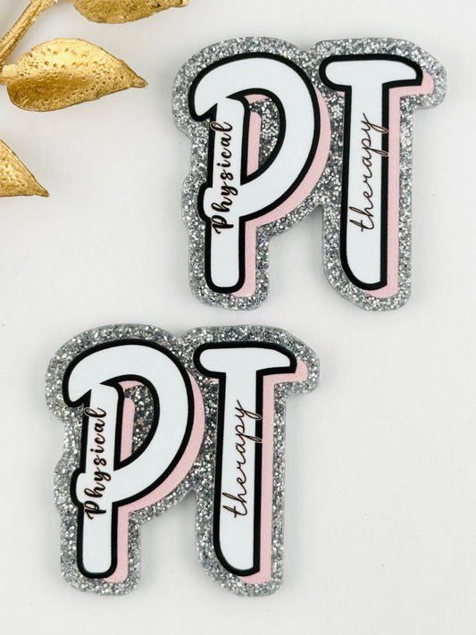 Glitter Acrylic Flatback ~ 1094N ~ Physical Therapy
