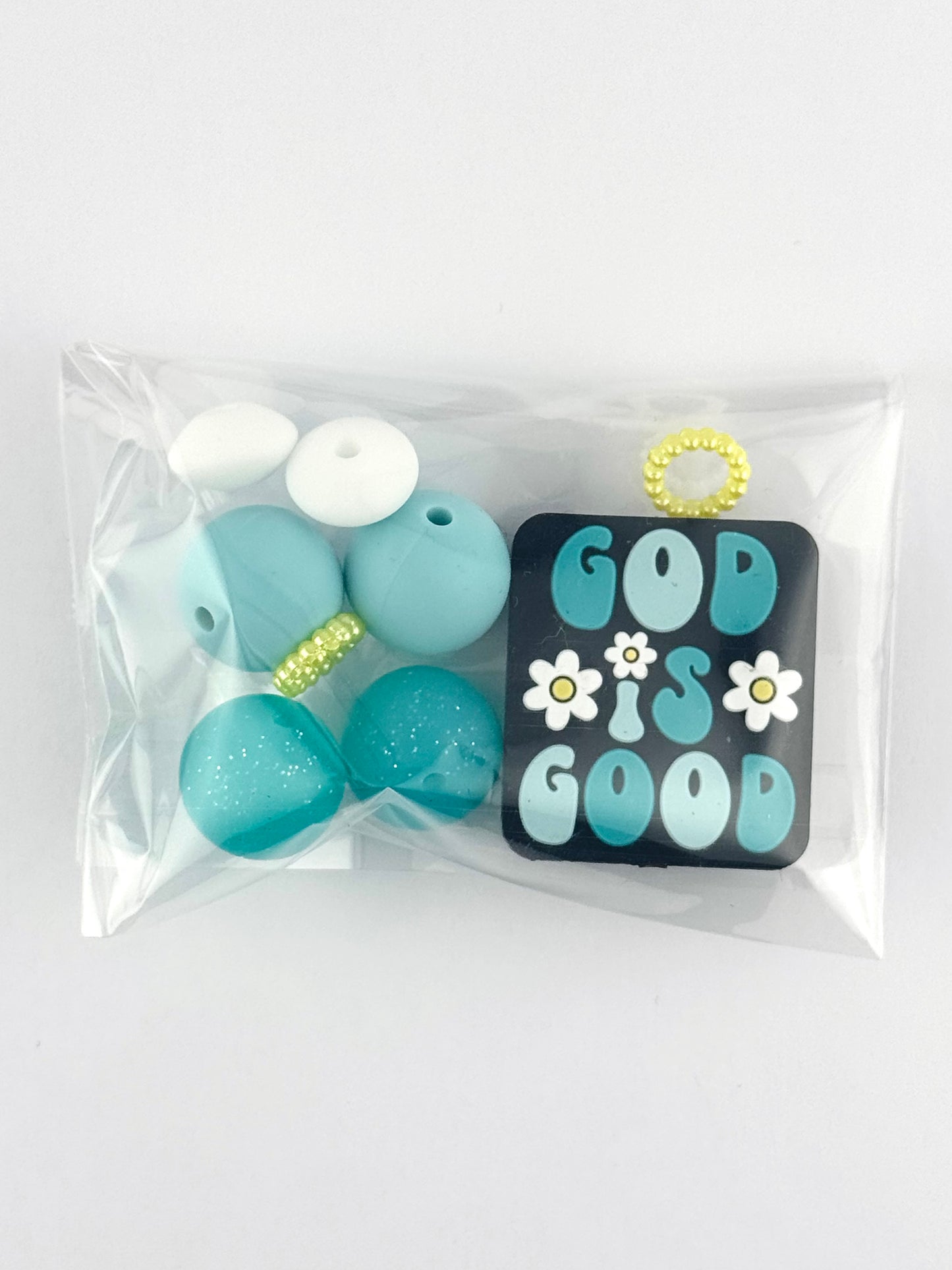 Bead Bag - God is Good Teal