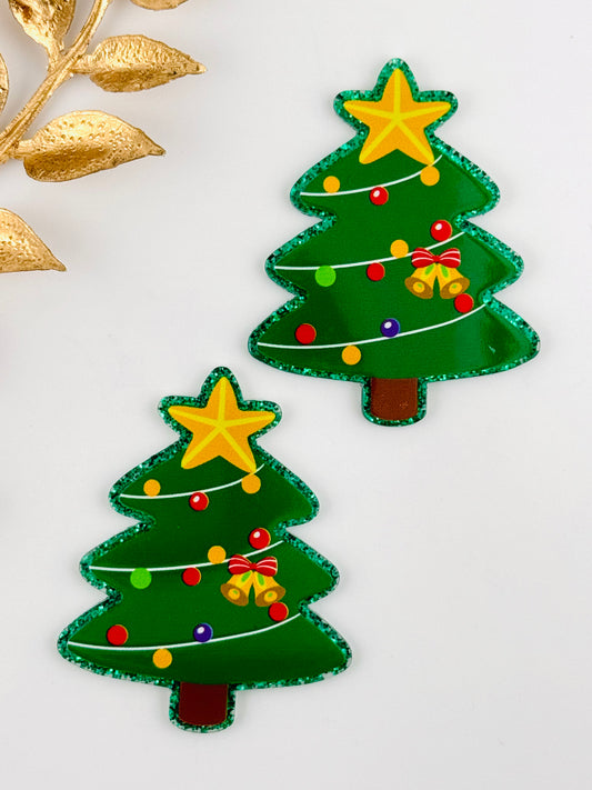 Glitter Acrylic Flatback ~ 227 ~ Christmas Tree