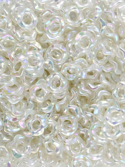 Wavy Acrylic 13mm Spacers (10ct)