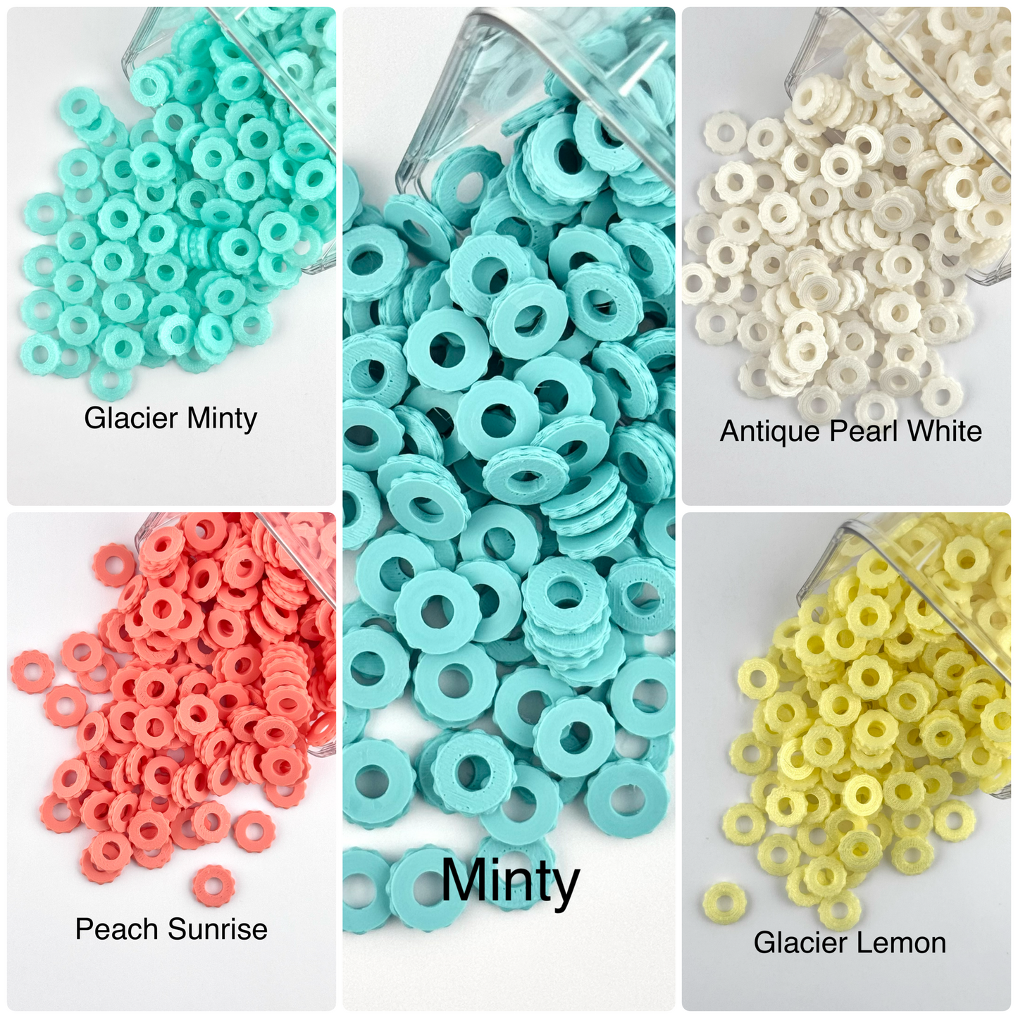 Mixed Custom Spacer 10ct Bag - Lemon Squeeze