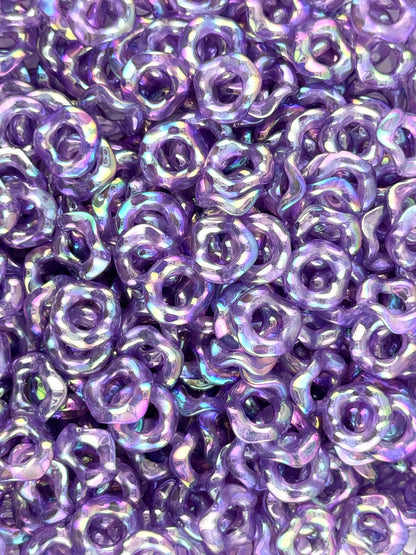 Wavy Acrylic 13mm Spacers (10ct)