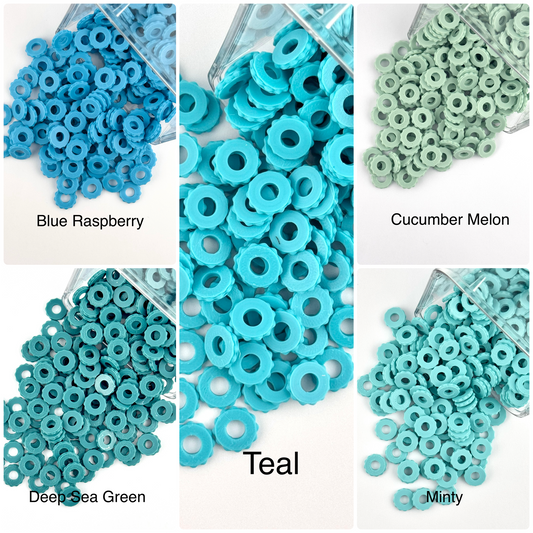 Mixed Custom Spacer 10ct Bag - Warm Blues