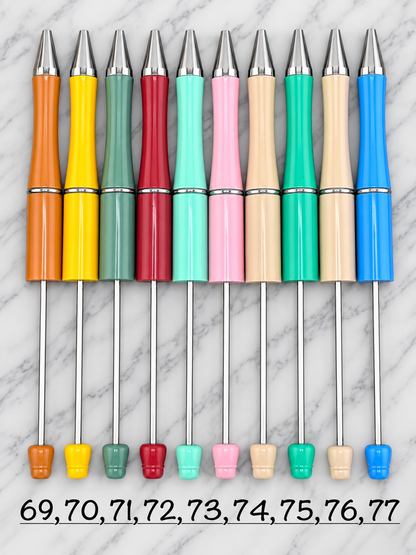 Plastic Beadable Solid Pen