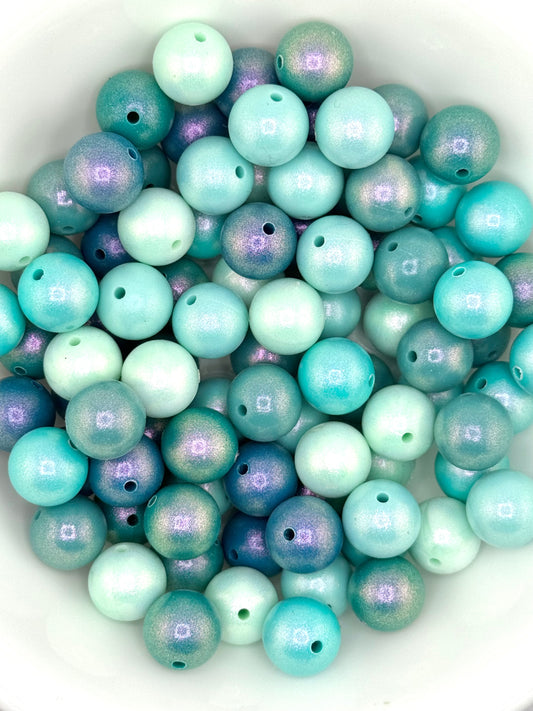 Opal 18ct Mix ~ Teals 15mm