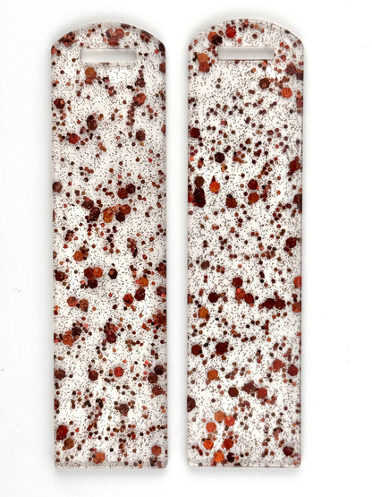 Acrylic Bookmark ~ Bronze Brown Speckles