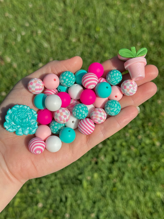 Bead Mix ~ #13 Shimmering Floral