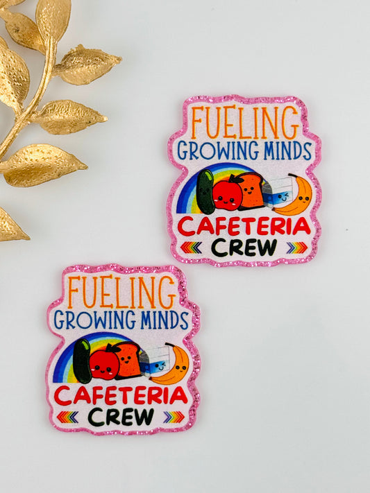 Glitter Acrylic Flatback ~ 1045T ~ Cafeteria Crew