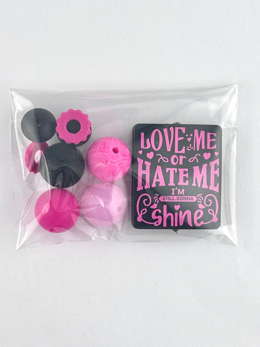 Bead Bag - Love Me or Hate Me