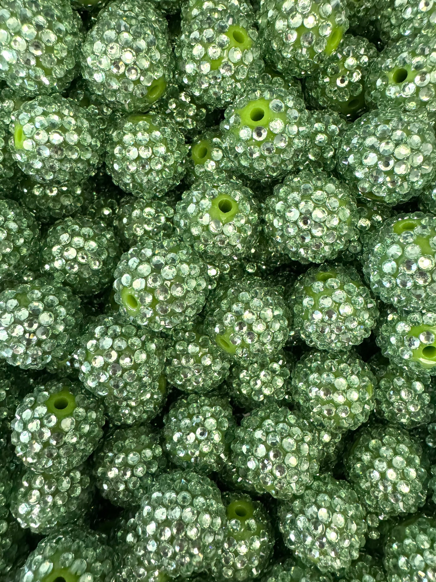 Rhinestone 20mm Acrylic ~ Seafoam