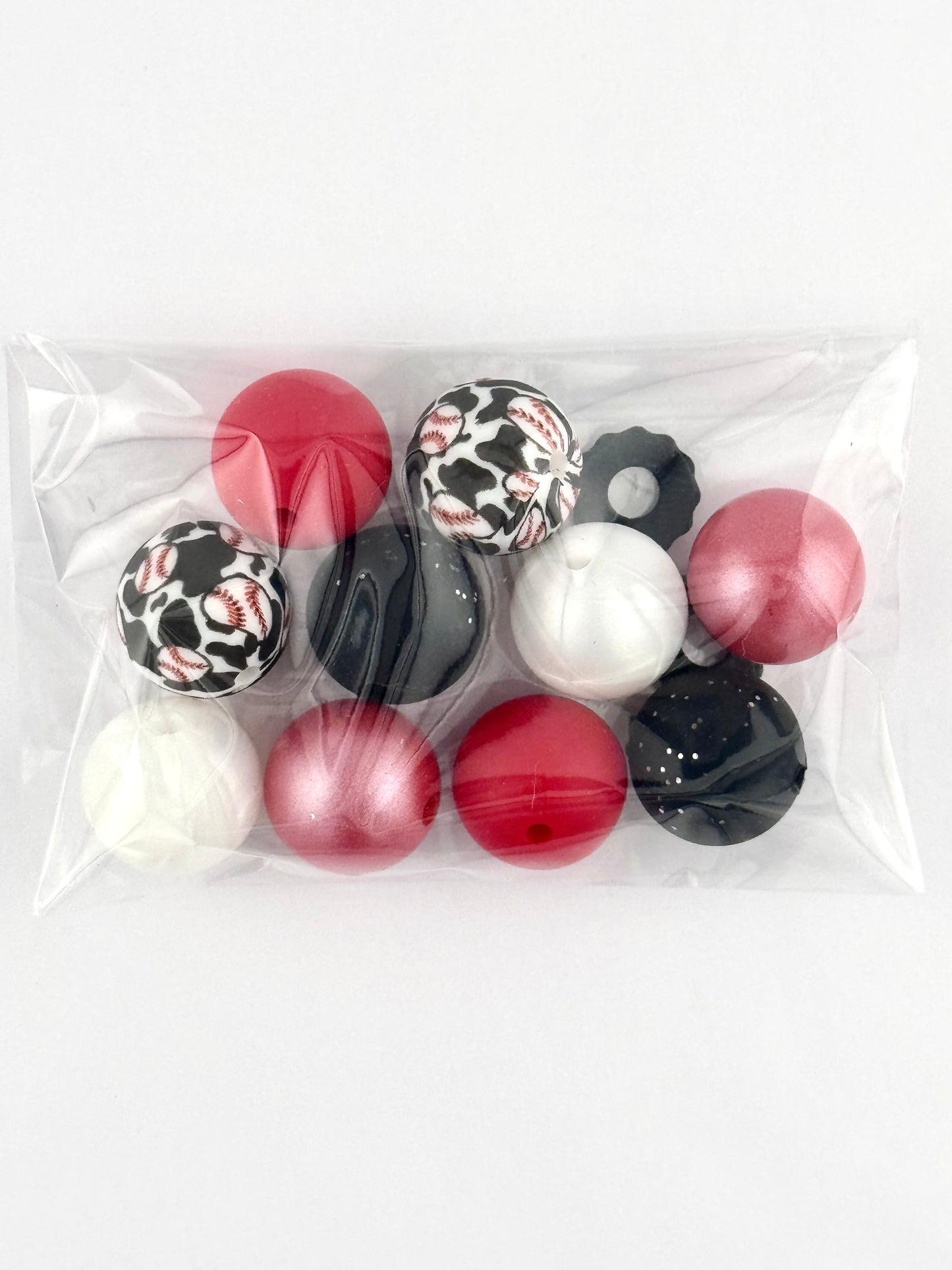 Mini Mix Bead Bag - Baseball Cow (Custom)