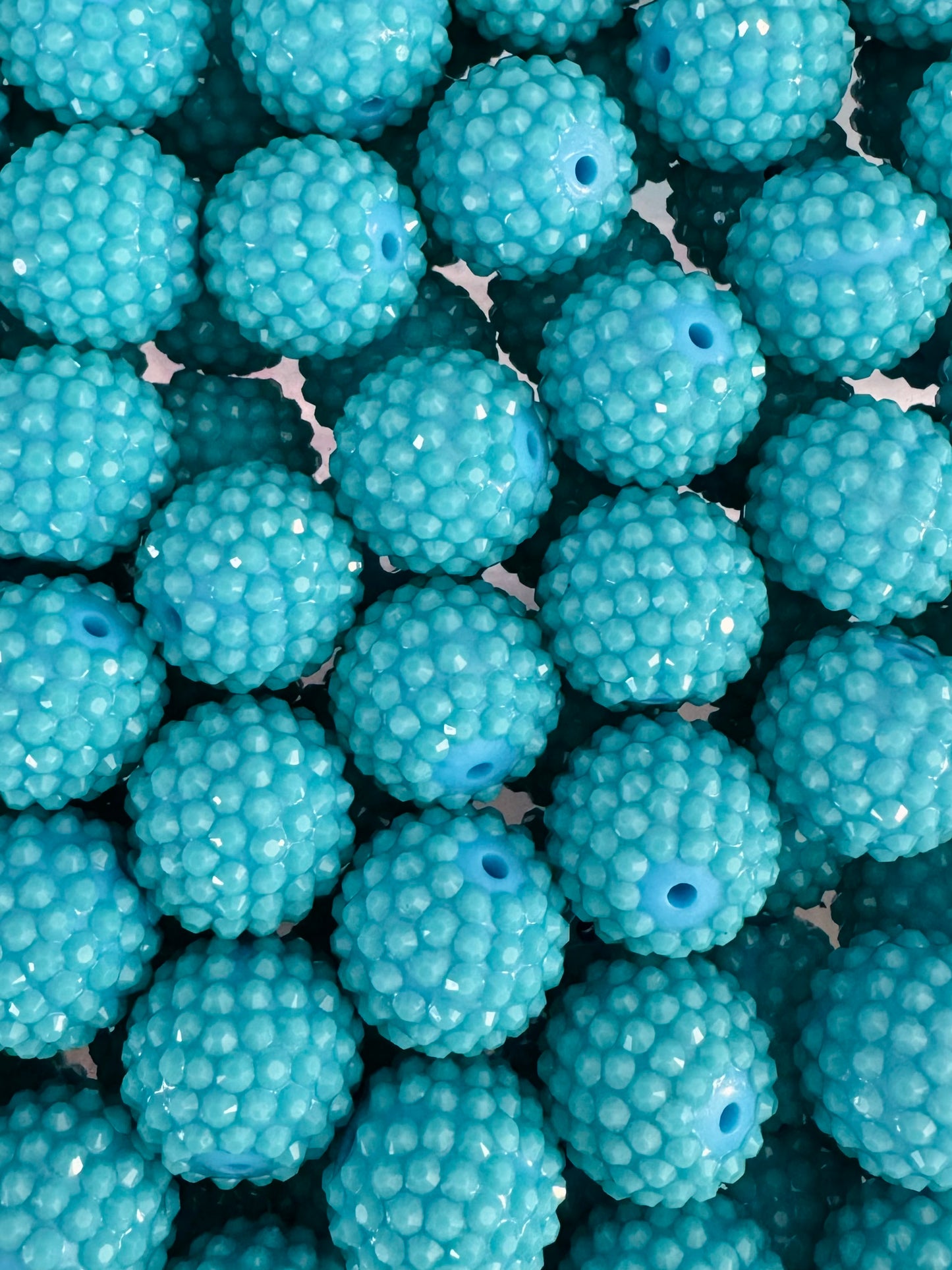 Waxberry Rhinestone 20mm Acrylic ~ Sky Blue