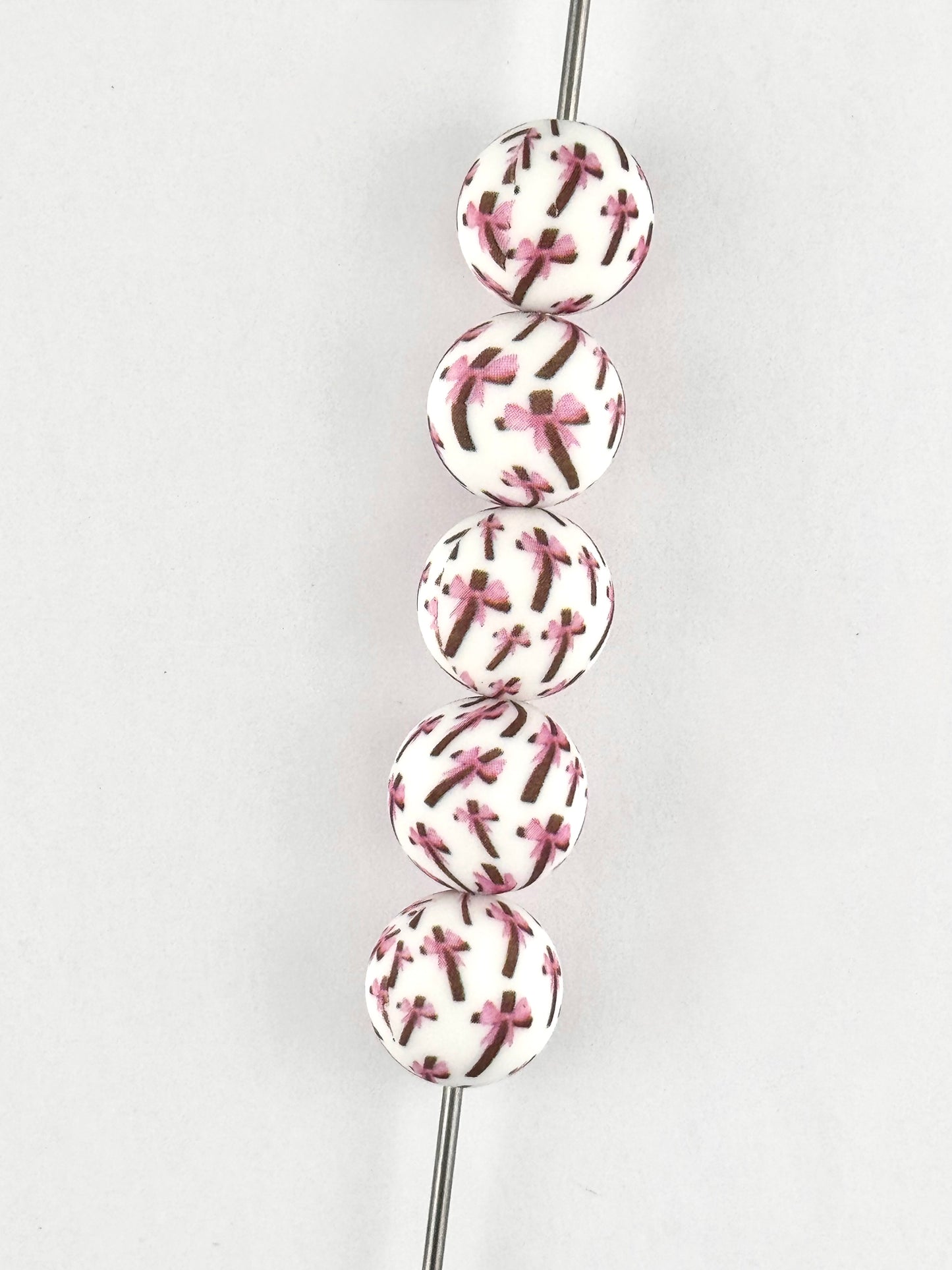 Mini Print 5pc Bead Bag - Bow Cross (Custom)