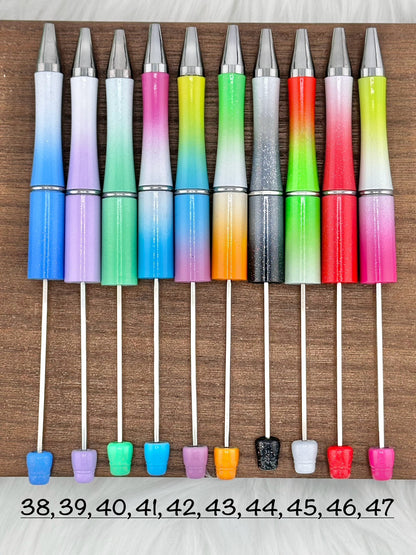 Plastic Beadable Solid Pen (#1-92)