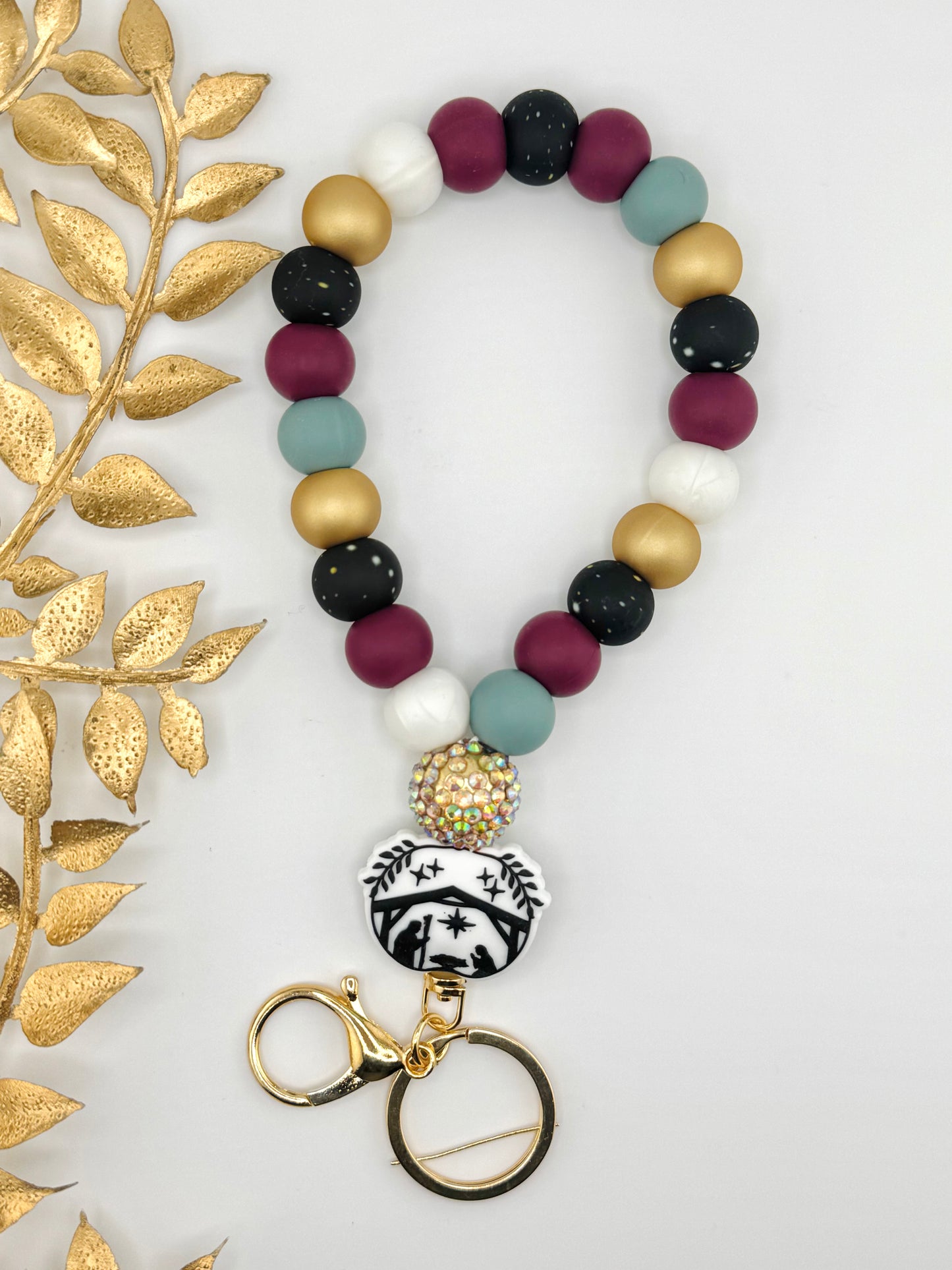 (Wholesale) Teardrop Wristlet - Silent Night