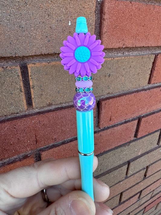 (Pre-Made) Mermaid Daisy Pen