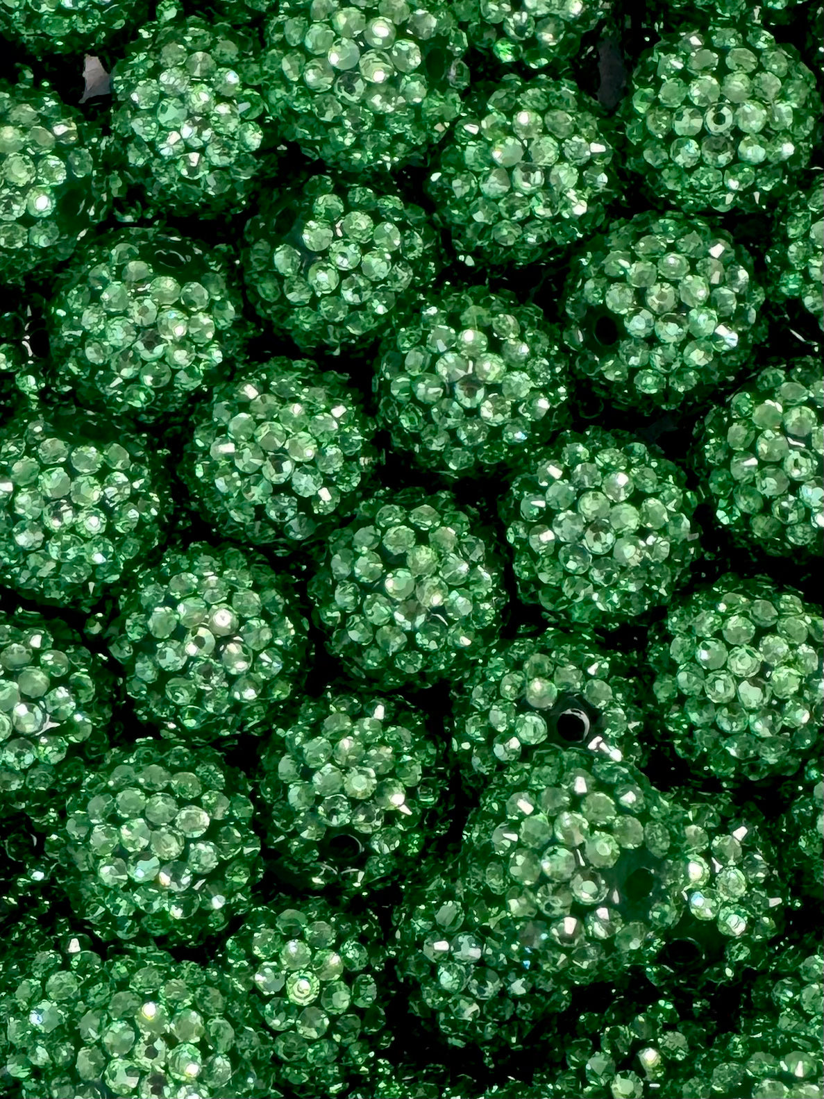 Evergreen Rhinestone 20mm Acrylic