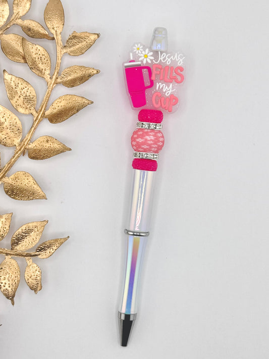 (Pre-Made) Jesus Fills My Cup Pen *Custom