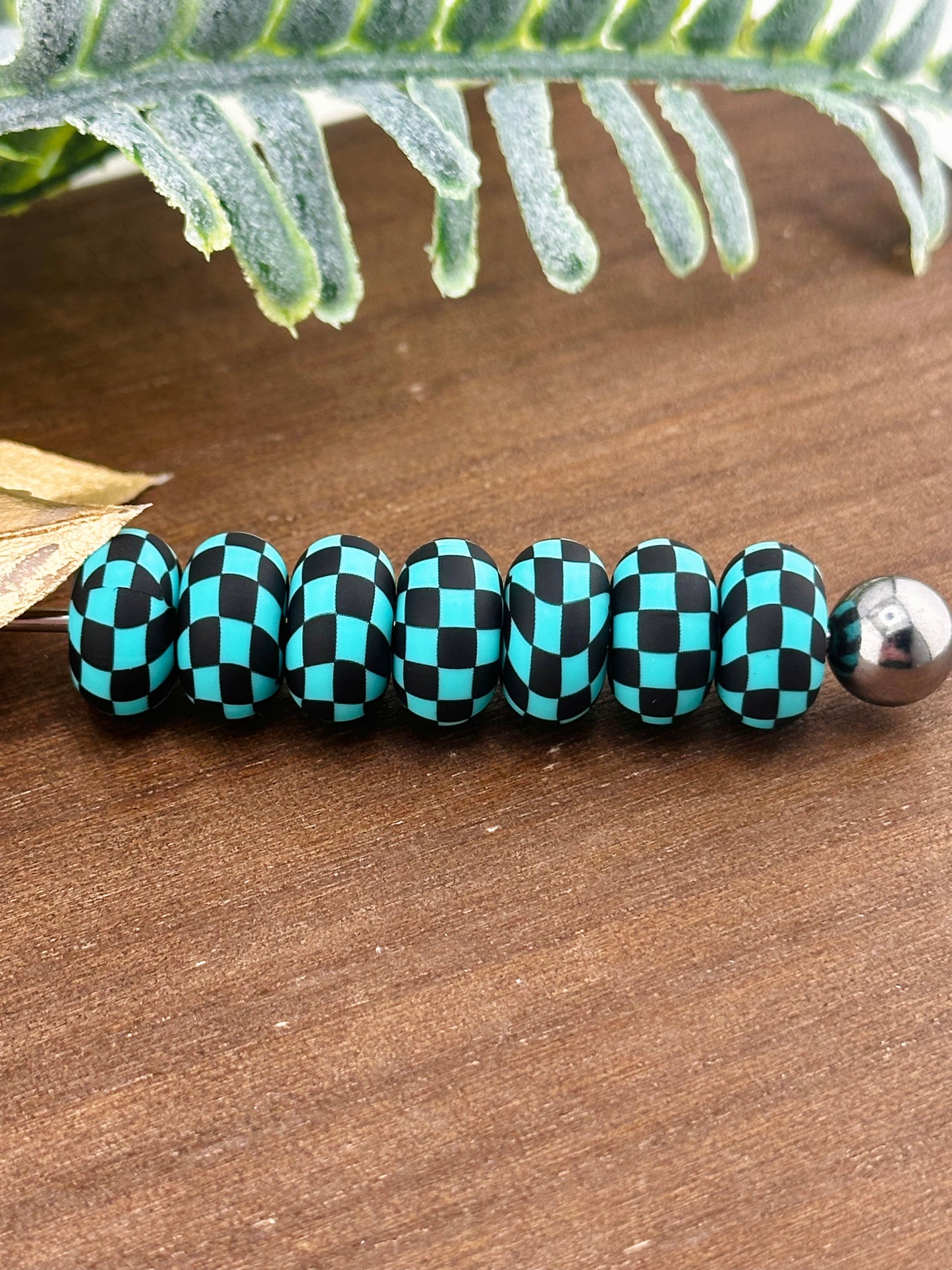 P337 Turquoise Checkered *Custom 14mm Abacus