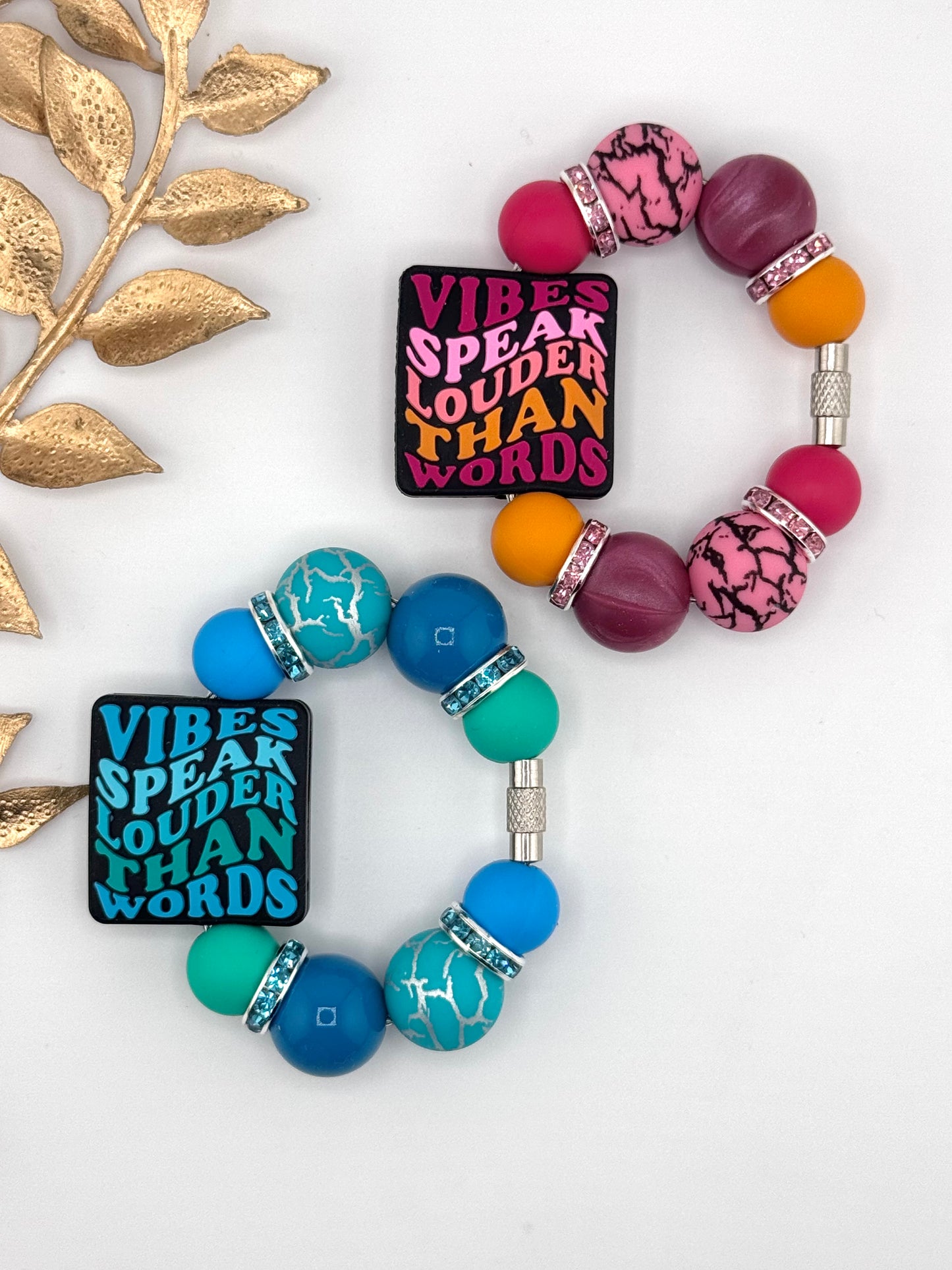 (Wholesale) Cup Charm ~ Vibes Speak Louder * Custom
