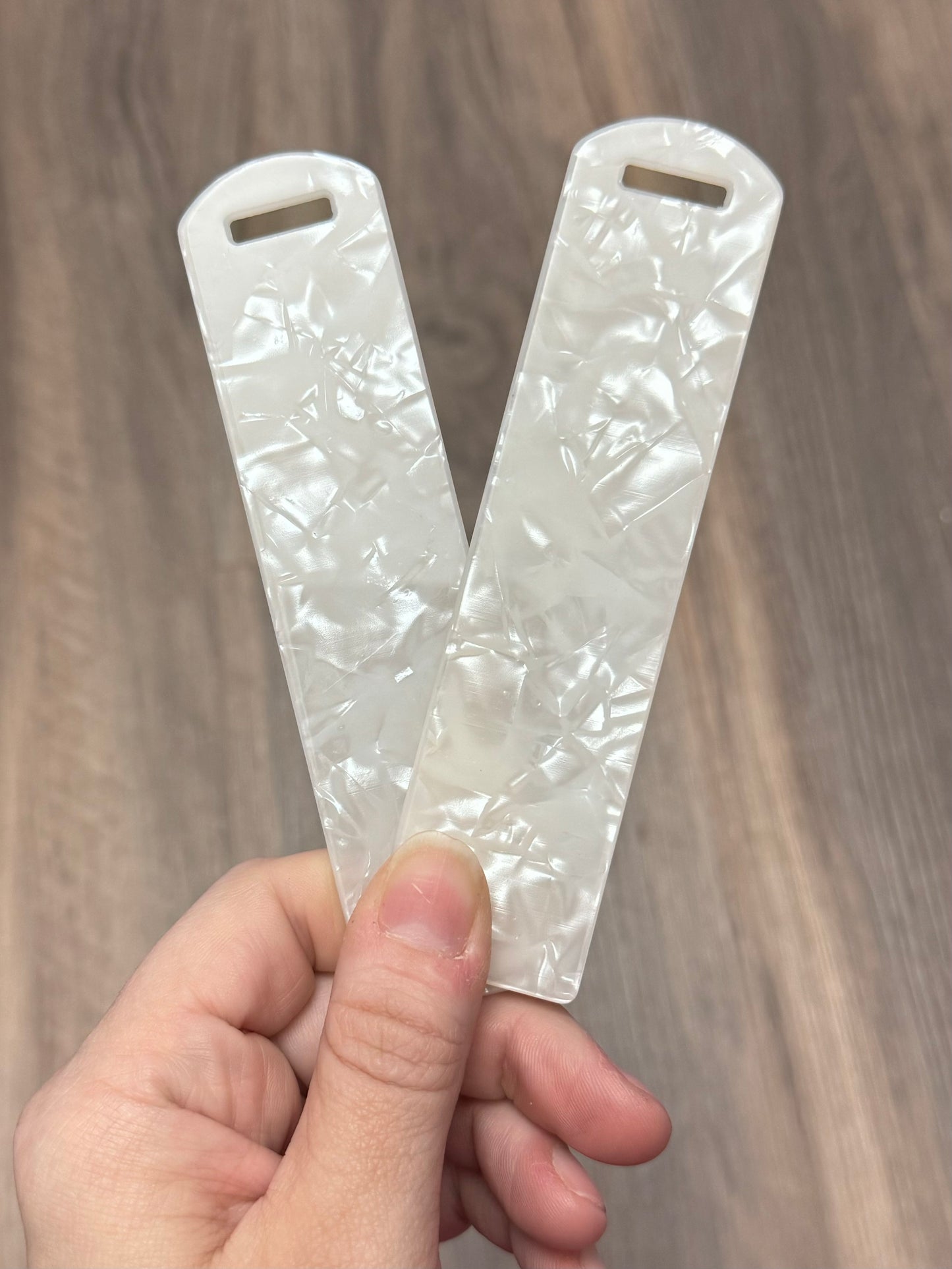 Acrylic Bookmark ~ White Hologram