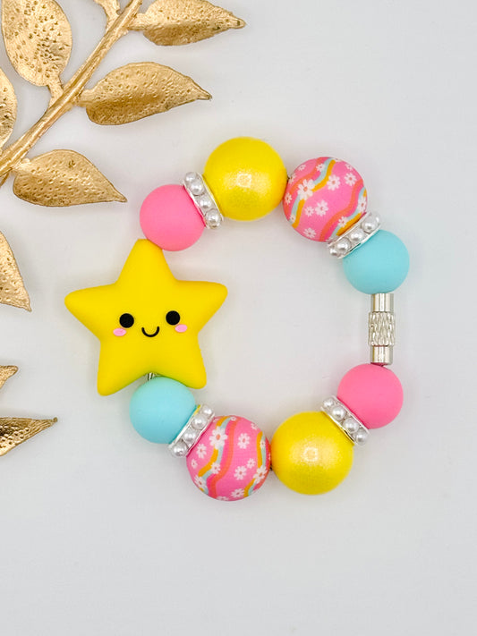 (Pre-Made) Cup Charm ~ Yellow Star *Custom