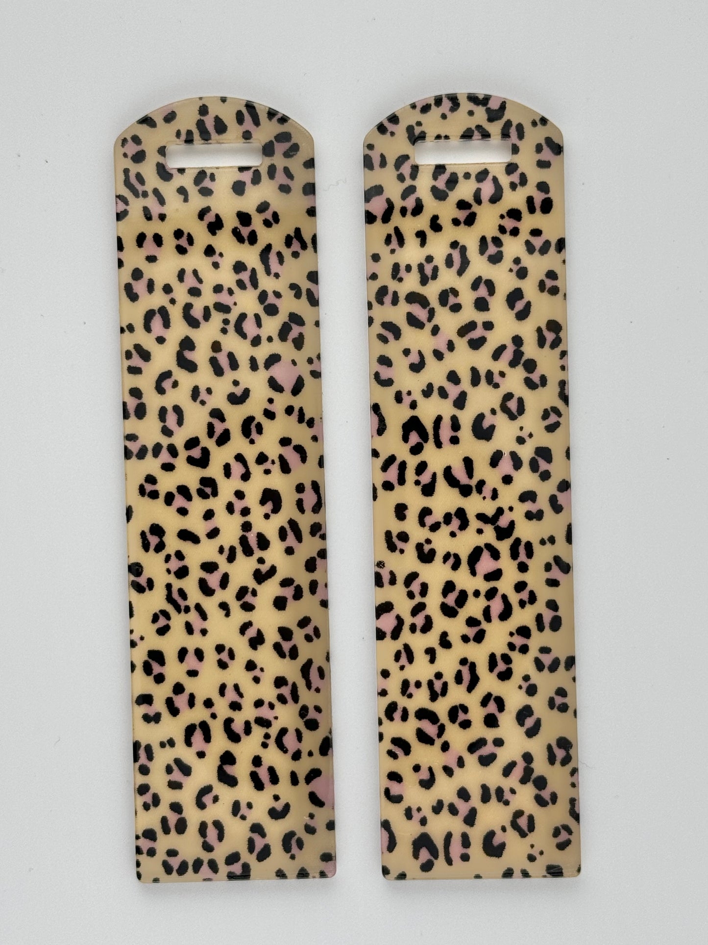 Acrylic Bookmark ~ Mini Beige Leopard