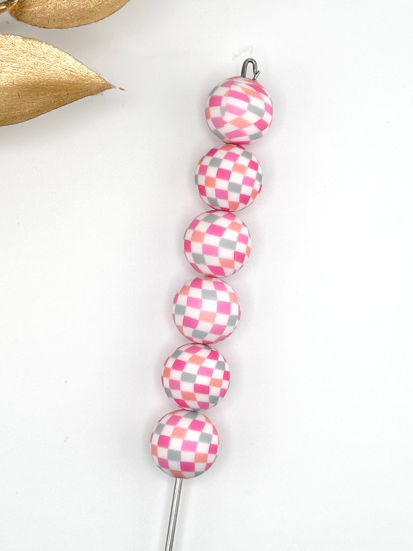 DP ~ P393 Pastel Checkered 15mm Print (25ct)