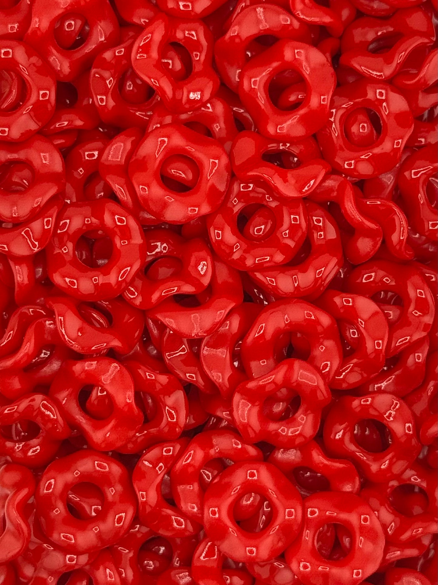 Wavy Acrylic 13mm Spacers (10ct)