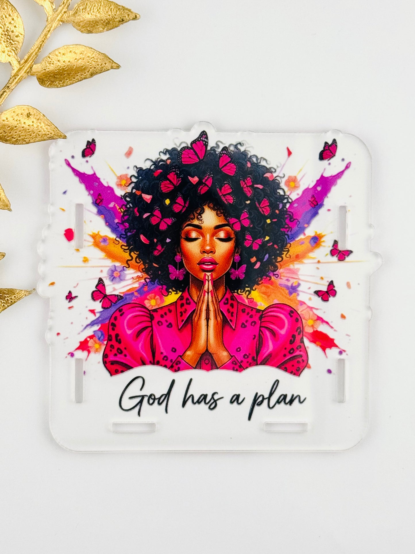 Acrylic Storage Box ~ God Has A Plan *Custom