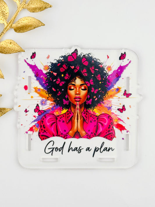 Acrylic Storage Box ~ God Has A Plan *Custom