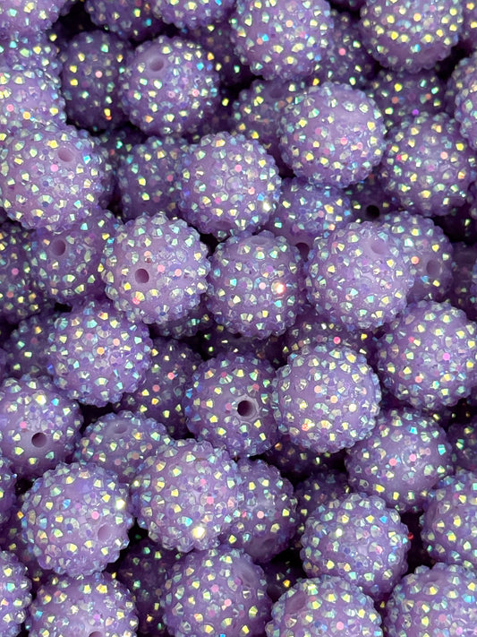 Rhinestone 20mm Acrylic ~ Purple
