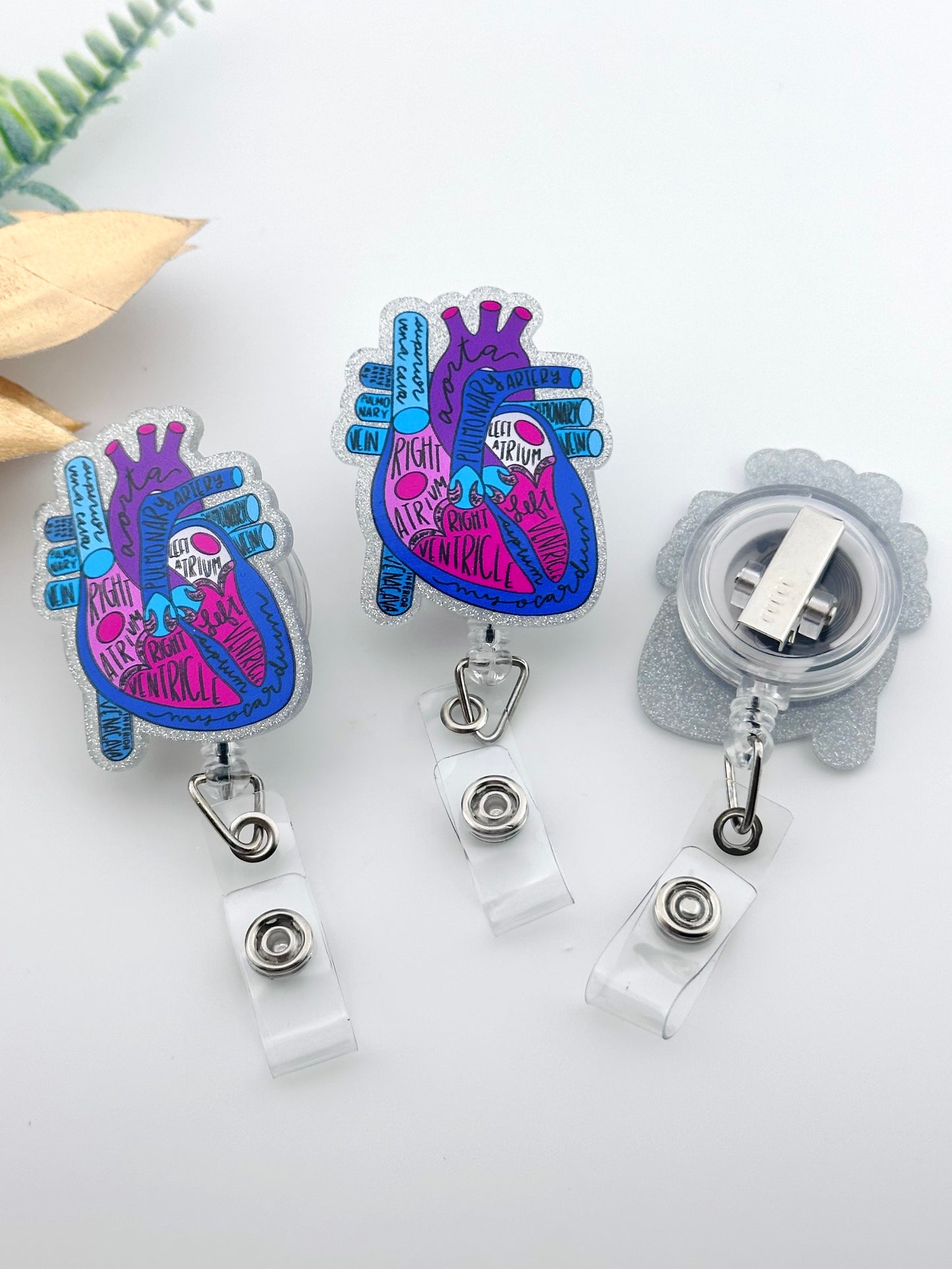 Badge Reel ~ Anatomical Heart