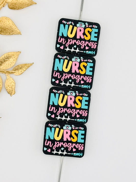 Nurse in Progress Glitter Focal