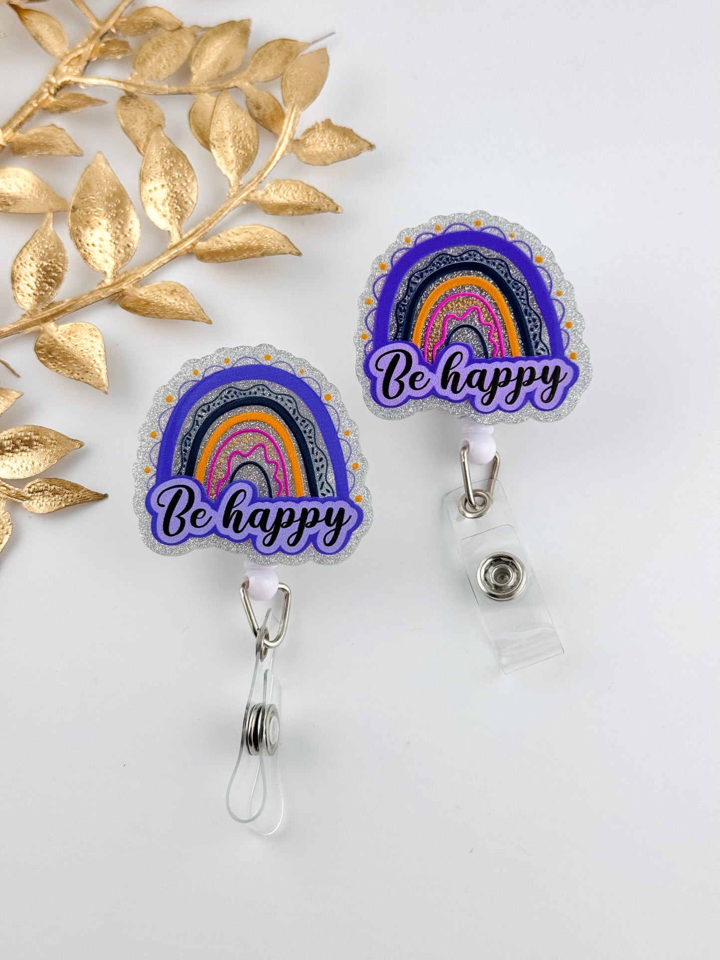 Badge Reel ~ Be Happy Rainbow