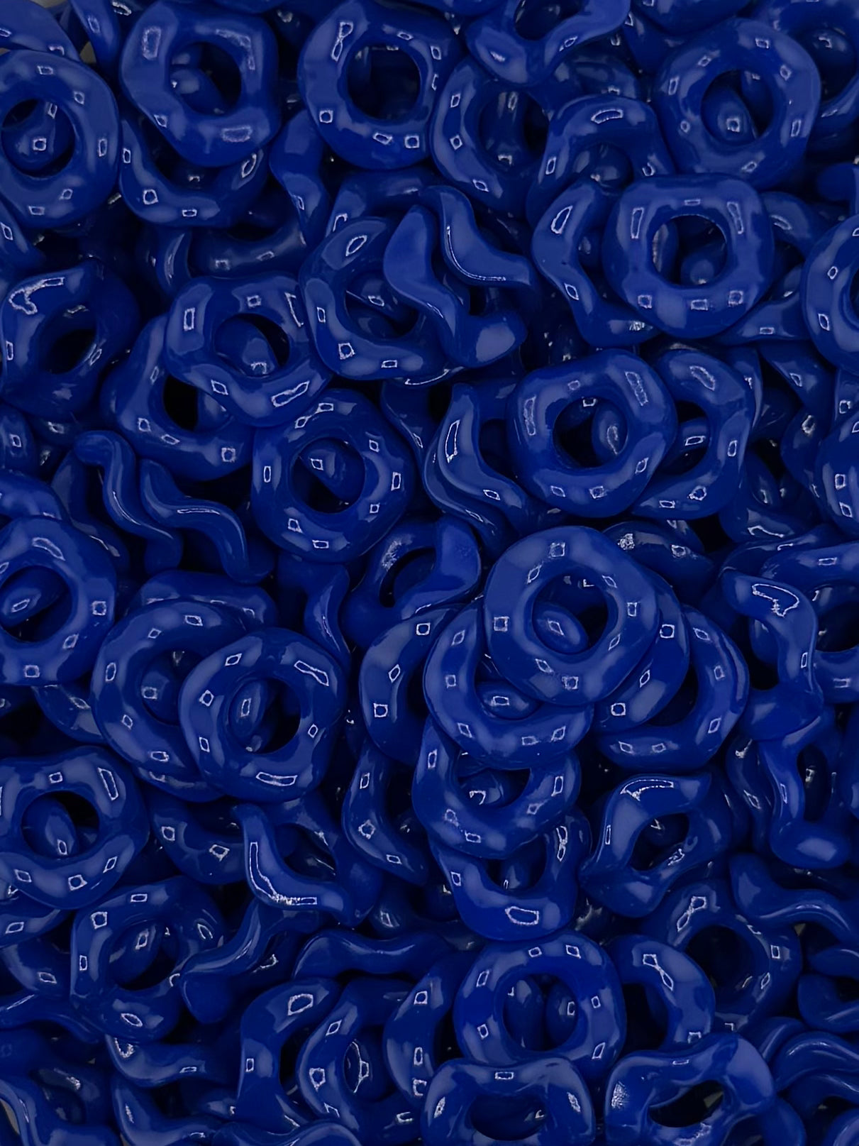 Wavy Acrylic 15mm Spacers (10ct)