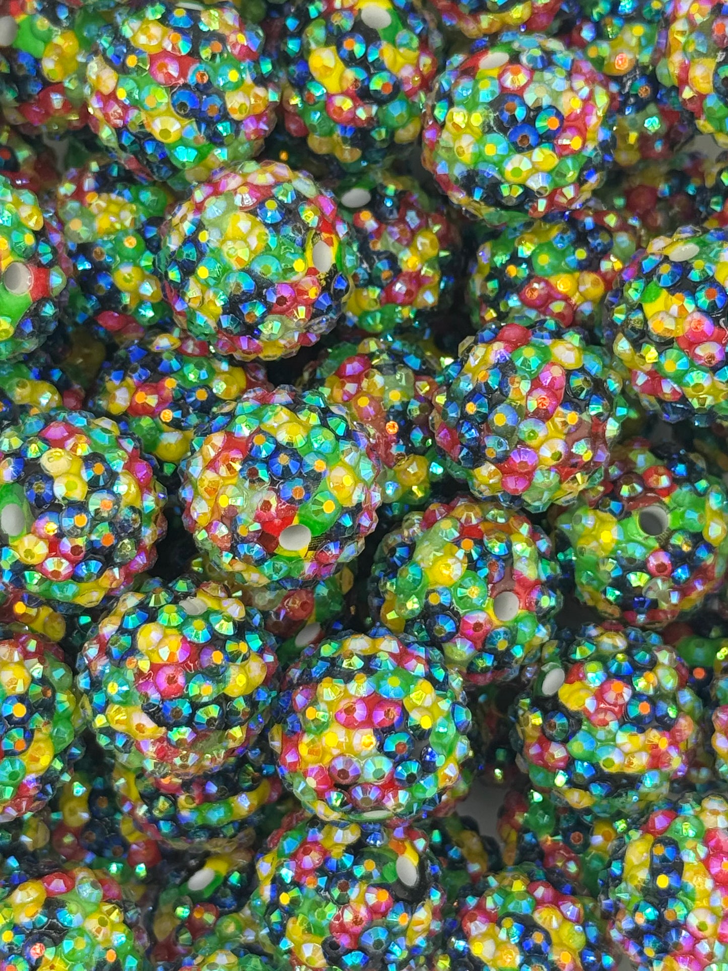 Rhinestone 20mm Acrylic ~Mosaic Blue