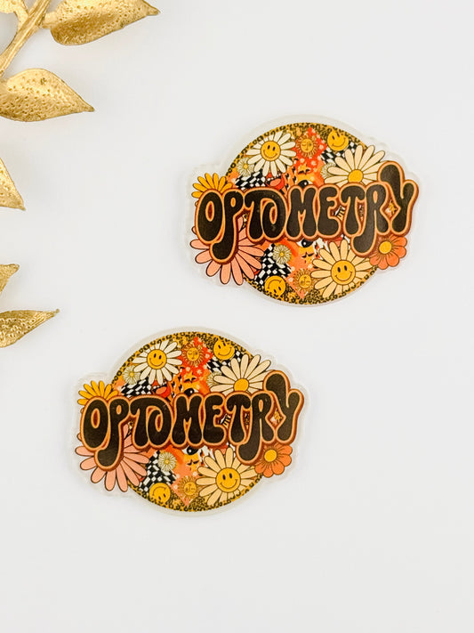 Glitter Acrylic Flatback ~ 1084N ~ Optometry