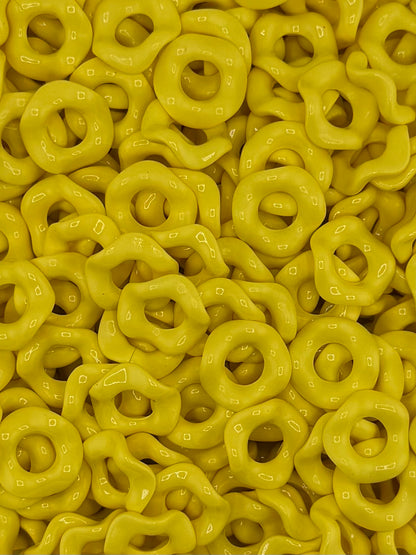 Wavy Acrylic 15mm Spacers (10ct)