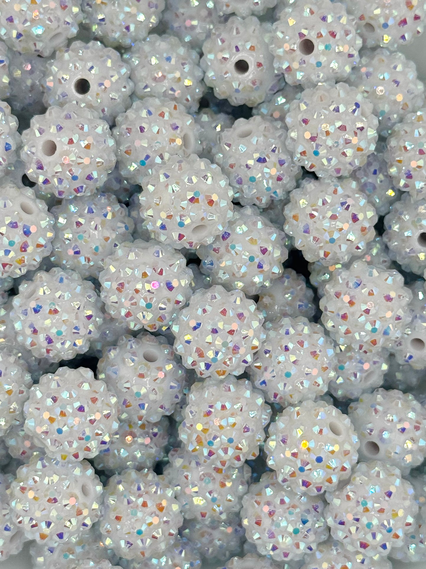 Rhinestone 16mm Acrylic ~ White