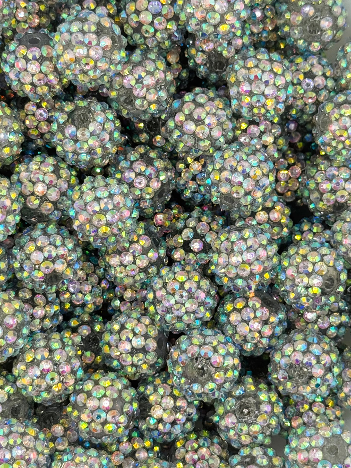 Rhinestone 16mm Acrylic ~ Iridescent Warm