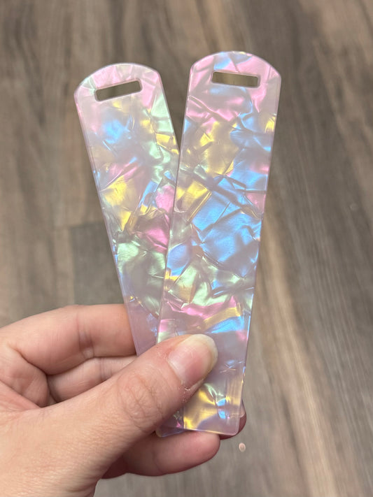 Acrylic Bookmark ~ Petunia Hologram