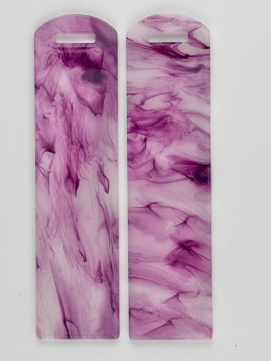 Acrylic Bookmark ~ Magenta Swirl