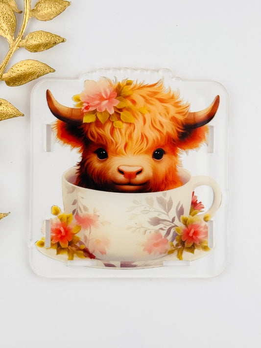 Acrylic Storage Box ~ Teacup Highland