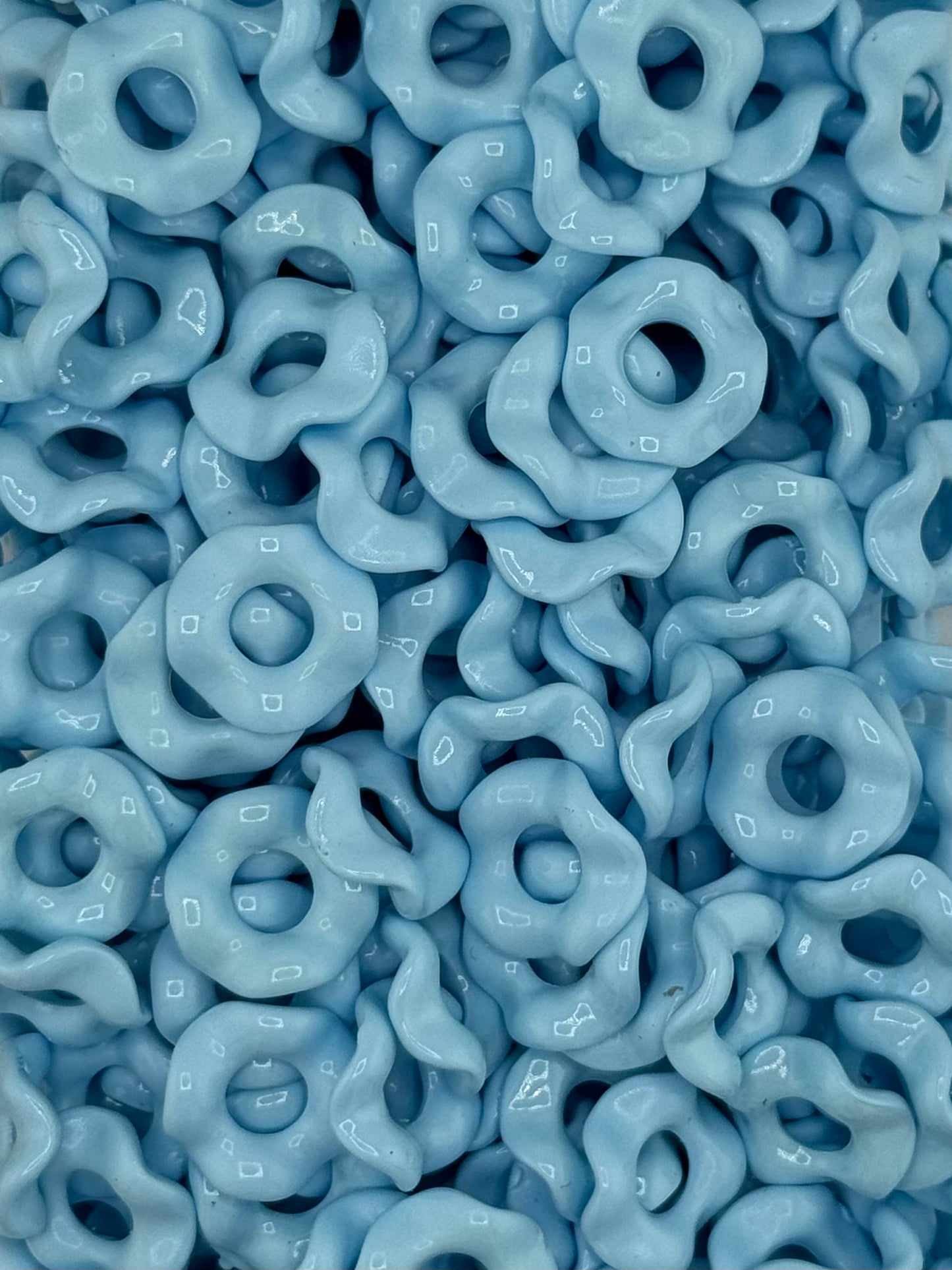 Wavy Acrylic 13mm Spacers (10ct)