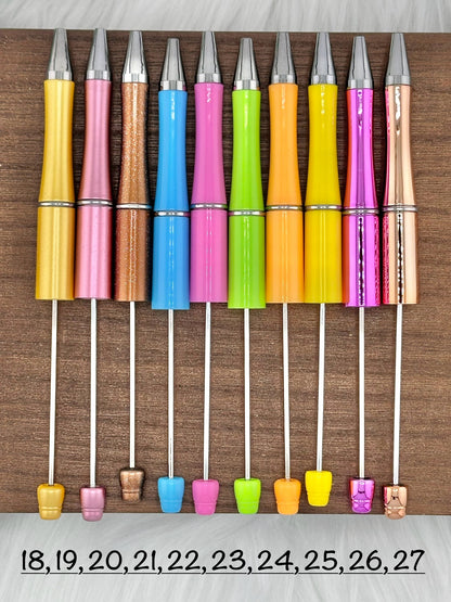 Plastic Beadable Solid Pen (#1-92)