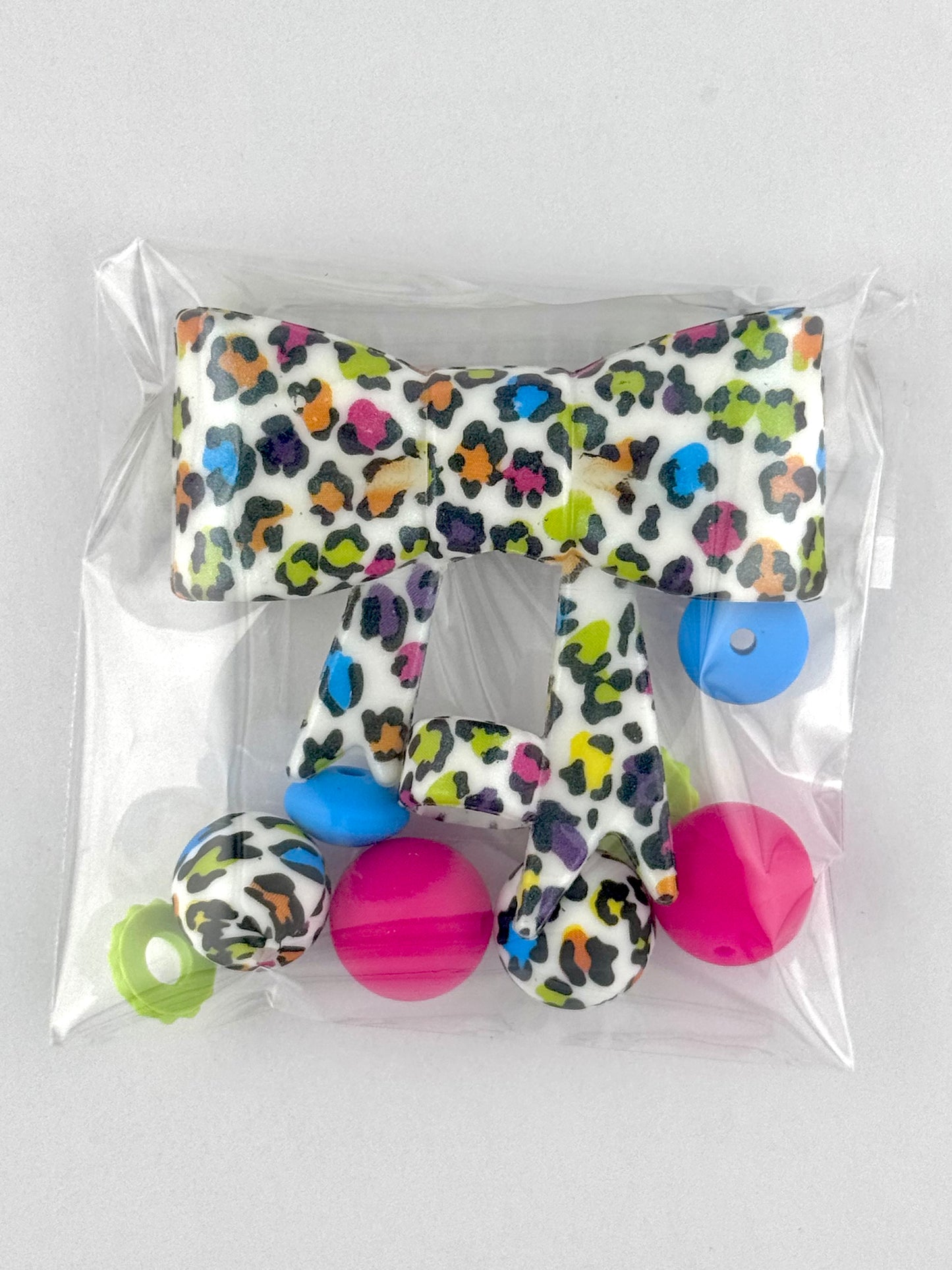 Bead Bag - Opal Colorful Leopard