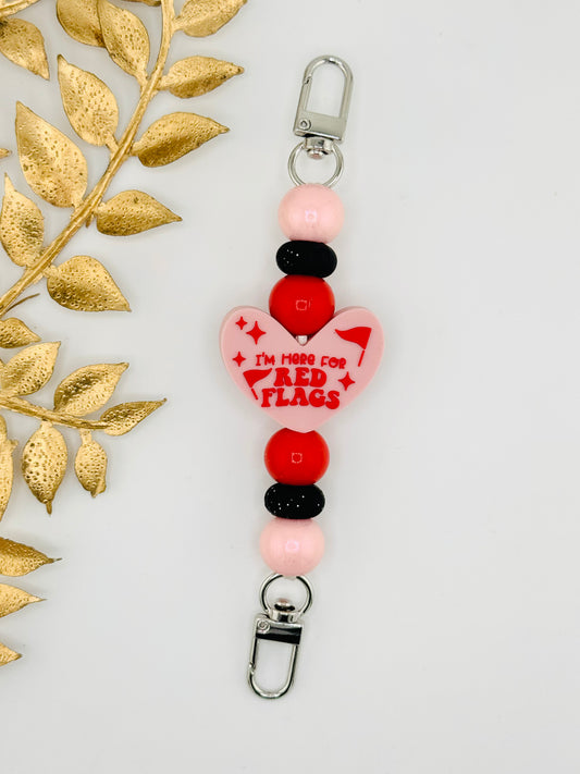 (Pre-Made) E-Reader Strap ~ Red Flags ~ Interchangable