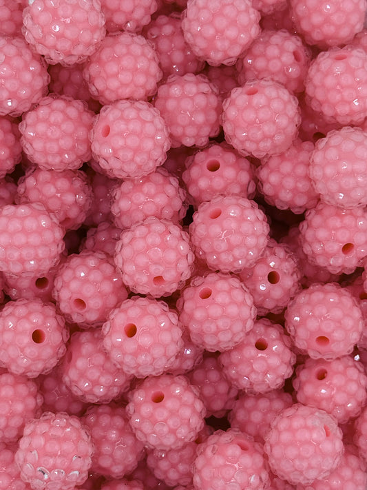 Rhinestone 16mm Acrylic ~ Jelly Watermelon Pink