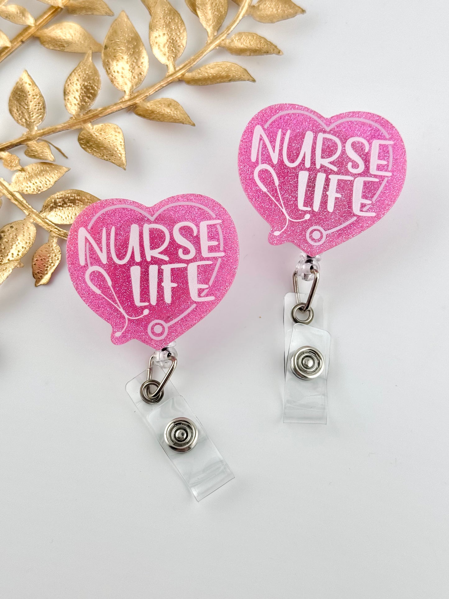 Badge Reel ~ Nurse Life Heart